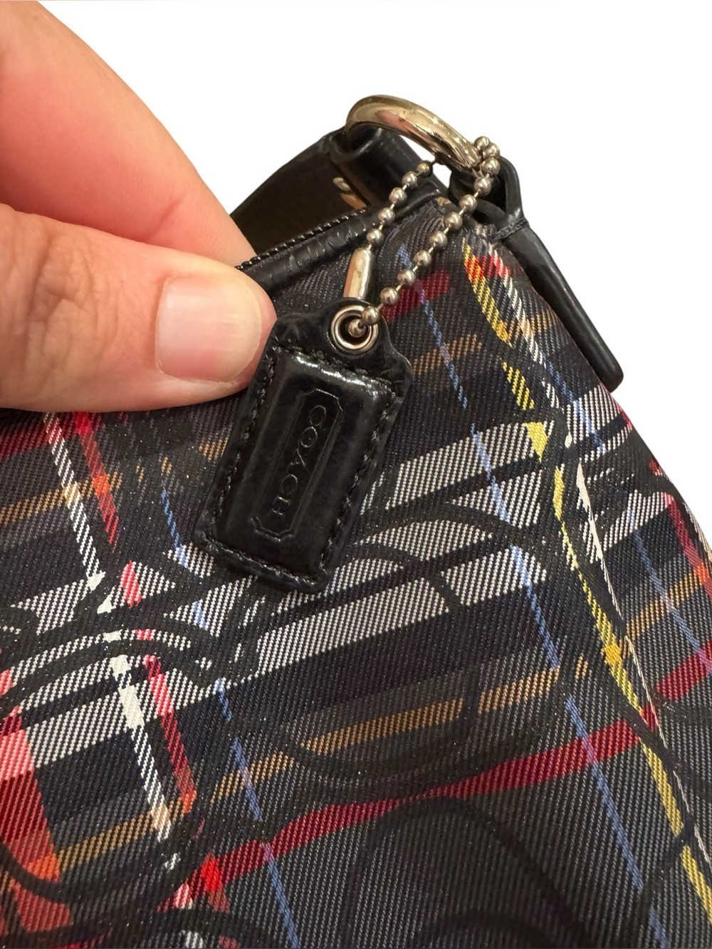 Coach Tartan Plaid Mini Shoulder Bag - Y2K Poppy Design - EUC - Picture 6 of 7